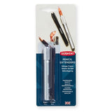 Derwent Pencil Extender Set, Silver and Black, for Pencils up to 8mm, (2300124) Derwent