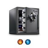 SentrySafe Medium Gray Fireproof Safe and Waterproof Safe Box with Dial Combination, Home Safe for Money, Documents, or other Valuables, 1.23 Cubic Feet, SFW123DSB SentrySafe
