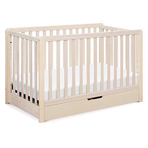 Carter's by DaVinci Colby 4-in-1 Convertible Crib with Trundle Drawer in Washed Natural, Greenguard Gold Certified, Undercrib Storage DaVinci