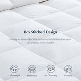Pacific Coast Lightweight Goose Feather Down Fiber Comforters King Size, Summer Duvet Insert, Ultra Soft, Breathable, Hotel Luxury Bedding Comforter with 8 Tabs, White, 106 x 90 inches Pacific Coast