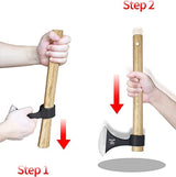 WICING Throwing Axes 3 Pack, 16.2-inch Throwing Tomahawks High Carbon Steel & Wooden Handle, for Axe Throwing Recreation and Competition WICING