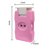 2 Pieces Knitting Counters, Knitting Needle Marking Tool, Plastic Knitting Stitch Counter, Crochet Yarn Row Counter Pink JSHYGOUP