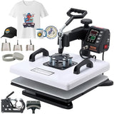 VEVOR Heat Press Machine, 15 x 15 in, 8-in-1 Multifunction, 360° Swing Away, Heat Up Fast and Even, Digital Precise Control, Sublimation Press Machine for T-Shirts, Mugs, Tumblers, Caps, Plates VEVOR