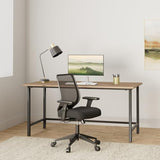 Schwake Ergonomic Office Chair Home Mesh Desk Chair with Adjustable Arms - Mid Back Computer Chairs for Adults - Swivel Task Chair Comfortable for Home Office (Black) Schwake