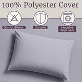 Home, Silver Brushed Microfiber Set-4 Piece Bed Linens-Fitted & Flat Sheets, 2 Pillowcases-Wrinkle by Lavish (Full, Gray) Lavish Home