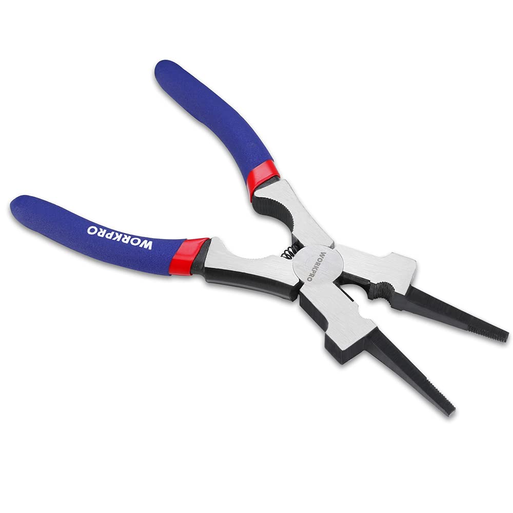 WORKPRO 8" Welding Pliers, Multi-Functional CR-V Steel Welding Pliers for Welding, Electrical, Mechanical, Workshop and Home Use WORKPRO