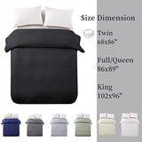 HollyHOME Luxury Checkered Super Soft Solid Single Pinsonic Bed Quilt Bedspread Bed Cover, Black, Twin HollyHOME