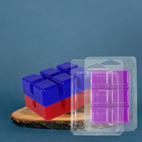 150 Packs Wax Melt Clamshells Molds, Clear Empty Plastic Cube Tray for Wickless Tarts Candles (Clear).