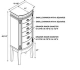 Powell Italian Influenced Transitional Espresso Jewelry Armoire,Brown Powell Furniture