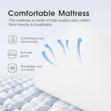 MTWML Twin Crib Mattress Cover Replacement – Breathable Cotton-Polyester Diamond Quilted Sheet, Machine & Hand Washable, Soft Hypoallergenic for Baby Bedding Fit Twin Bassinet(Single Cover) MTWML