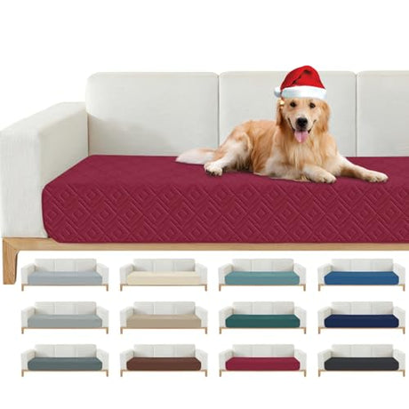 2026 Waterproof Sofa Dog Blanket (30"x70") Comfy Couch Sofa Mat for Pets with Anti-Slip Back, Universal Incontinence Lightweight Liner Pad for Furniture Car Picnic etc Durable Washable, Wine Red ZNSAYOTX