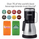 Keurig K-Duo Plus Single Serve & Carafe Coffee Maker, Multi-Position 60oz Removable Reservoir, Programmable Auto Brew Carafe, Black Keurig