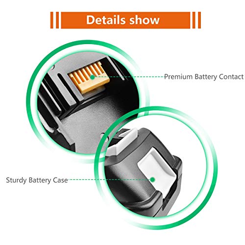 POWTREE Upgraded 3500mAh BL1815 18V LXT Li-ion Battery for BL1815 BL1830 BL1860 BL1850 BL1840 BL1850B-2 BL1845 BL1815 BL1820 BL1860B Cordless Power Tools Series POWTREE
