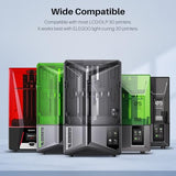 ELEGOO Upgraded Water Washable Resin 2.0, 3D Printer Resin with Low Viscosity and High Precision, 405nm Rapid UV-Curing Photopolymer Resin, 3D Resin for LCD/DLP 3D Printing, Grey 1000G ELEGOO