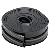 VEVOR Garage Door Seals Bottom Rubber, U Shape +O Ring Garage Door Weather Stripping, Universal Weatherproof Threshold Buffering Sealing Rubber, 5/16 inch T-Ends and 3 3/4 inch Width (20 Ft, Black) VEVOR