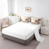 Feelyou Football Comforter Set with Sheets Full Size Rugby Sports 7 Pieces Bedding Set for Kids Boys Girls Teens Beige Brown Sports Ball Game Bed in a Bag Gift for Football Lover Bed Set Feelyou