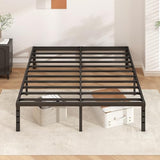 HLIPHA Metal Platform Bed Frame 14 Inch Tall,No Box Spring Needed,Full Size Bed with Heavy Duty Strong Support Slats,Easy to Assemble,Black HLIPHA