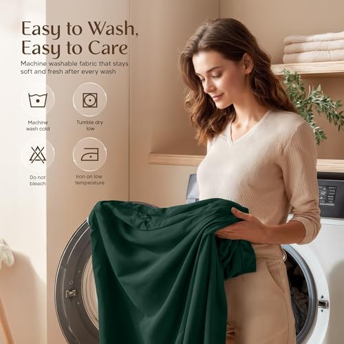 Utopia Bedding Twin Sheet Set – 3 Piece Bed Sheets for Twin Size Bed, Soft and Breathable Microfiber, Includes 1 Fitted Sheet, 1 Flat Sheet and 1 Pillowcase (Emerald Green) Utopia Bedding