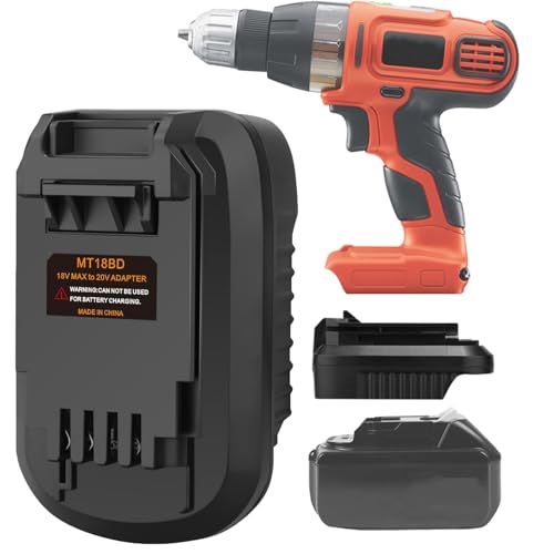 Battery Adapter for makita 18V Lithium Battery Convert to for Black+Decker 20V LBXR2020 LBX20 LBXR20 Battery Use for Black+Decker 20V Cordless Power Tool (Adapter only) UNIKI