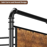 Garvee Industrial Twin Over Twin Bunk Bed, Convertible to 2 Separate Single Beds, Sturdy Metal Bunk Bed, Detachable Ladder & High Safety Guardrails for Safety, Space-Saving Design Garvee