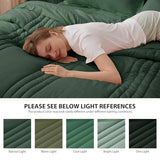 Velorose Queen Comforter Set Emerald Green - Bed in a Bag Queen Size 7 Pieces, Soft Bedding Set for All Seasons, Christmas Premium Queen Comforter Set with Comforter, Sheets, Pillowcases & Shams Velorose