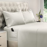DREAMCARE King Size Sheets Set – 4 pcs Cooling Sheets – up to 21” Deep Pocket King Sheet Set – Hotel Luxury Sheets & Pillowcases – Superior Softness 100% Fine Microfiber with Side Pocket – Ivory DREAMCARE
