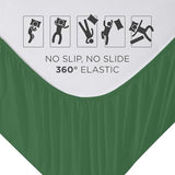 Royale Linens Fitted Sheet Full - Ultra Soft 1800 Brushed Microfiber - Hotel Luxury Bottom Sheets - Wrinkle Free & Fade Resistant - Deep Pocket Fitted Sheet Only (Full, Hunter Green) ROYALE LINENS
