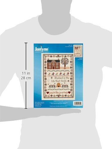 Janlynn 50222 Counted Cross Stitch Kit 7.75"X11.25", Joy in The Journey (14 Count), Blue Janlynn