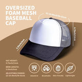TZYZZQH 10 Pack of Blank Trucker Hat Bulk Men and Women Baseball Cap Bulk Hats DIY Graffiti Mesh Hat Hot Stamping Hats Sublimation hat TZYZZQH