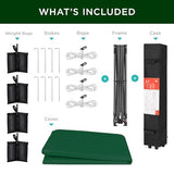 Best Choice Products 12x12ft 1-Person Setup Pop Up Canopy Tent Instant Portable Shelter w/ 1-Button Push, Case, 4 Weight Bags - Forest Green Best Choice Products