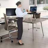 Portable Laptop Computer Stand Desk Table, Compact Foldable, Lightweight 3 lbs , Adjustable Height 19-29 inches, For Remote Work Travel Home Office School Tabletote