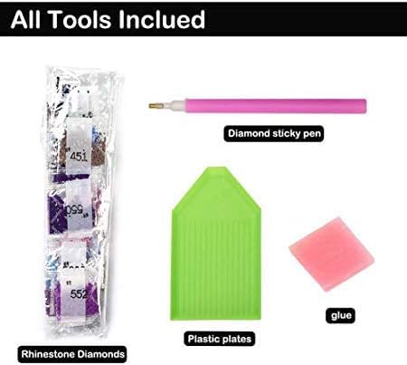 Beaudio Landscape Series Diamond Painting Kits for Adults - Car with Surfboard on Beach at Sunset Glow - DIY Round Full Drill 5D Diamond Art for Home Wall Decor (11.8x15.7inch) Beaudio