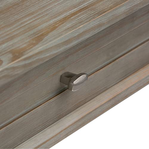 SIMPLIHOME Warm Shaker SOLID WOOD Rustic Modern 48 inch Wide Home Office Desk, Writing Table, Workstation, Study Table Furniture in Distressed Grey with 2 Drawers Simpli Home