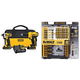 DEWALT DCK240C2 20v Lithium Drill Driver/Impact Combo Kit (1.3Ah) with FlexTorq Screw Driving Set, 40-Piece DEWALT