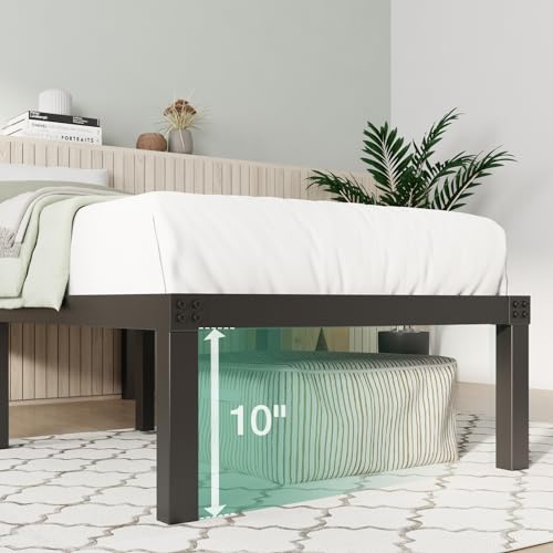 Novilla Twin Bed Frame, 12 Inch Metal Platform Bed Frame Twin Size with Storage Space Under Bed, Heavy Duty Steel Slat Support, Easy Assembly, No Box Spring Needed Novilla
