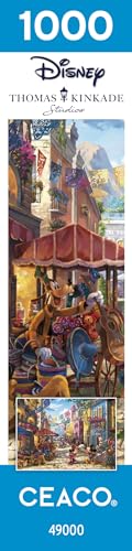 Ceaco - Thomas Kinkade - Disney - Mickey and Minnie in Mexico - 1000 Piece Jigsaw Puzzle Ceaco