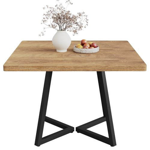 Tribesigns 31.5" Square Conference Table, Small Wooden Meeting Table for 2-4 People, Compact Office Table for Small Spaces, Seminar Room Tribesigns