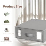 Criusia Bed Sheet Organizers and Storage, 6 Pack Foldable Linen Closet Organizer Box – Bedding Holder for Sheet Set (King/Queen Sizes), Duvet Covers, Blankets (Grey) Criusia