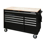 Husky 52 in. x 24.5 in. D 9-Drawer Mobile Workbench in Black HuskyTools