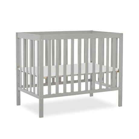 Dream On Me Edgewood 4-In-1 Convertible Mini Crib In White, JPMA Certified, Non-Toxic Finish, New Zealand Pinewood, With 3 Mattress Height Settings, Included 1" Mattress Pad Dream On Me
