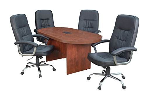 Regency and and Power Data Grommet Legacy Racetrack Conference Table, 71", Cherry Regency