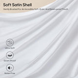 Swandream Goose Feather and Down Bed Pillow Standard Size Single Pack, Luxury 3-Chamber Pillows with Soft & Down-Proof Cover, Fluffy Plush Hotel Pillow for Side, Back & Stomach Sleepers Swandream