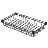 SINGAYE 6 Tier Basket Shelf Wire Shelving Unit Adjustable Storage Shelves Big Basket Rack for Garage Kitchen Office Pantry Corner 17" Dx12 Wx63 H Black SINGAYE