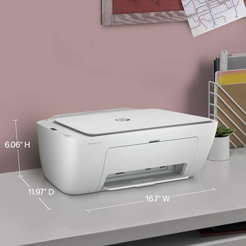 HP DeskJet 2734e Wireless Color All-in-One Printer with 3 Months Free Ink (26K72A), White