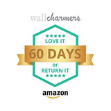 Wallcharmers Large Oversized Rustic Wall Clock, 24” | Handmade with Real Wood and Roman Numerals Wallcharmers