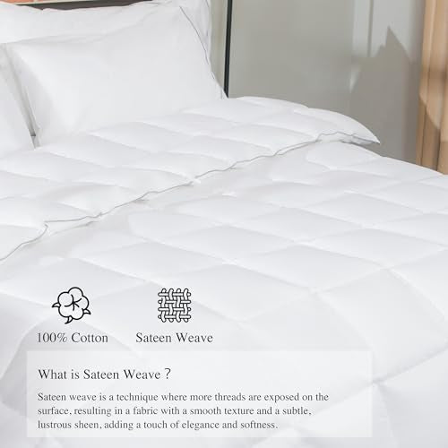 sunflower Comforter Twin Duvet Insert White Twin XL Comforter Down Alternative Filling 100% Cotton Shell All Season for Dorm Hypoallergenic Warm Breathable Noiseless Machine Washable with Corner Taps sunflower