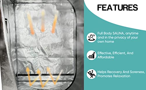 Sauna Rocket 3-Person Full Body Portable Sauna | in-Home Use for Relaxation, Recovery, and Wellness (Tent & Steamers) Sauna Rocket