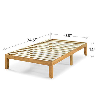 ZINUS Moiz Twin Wood Platform Bed Frame with Wireless Remote and Underbed Storage - WoodArtSupply