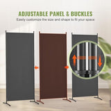 VEVOR Room Divider, 3 Panel Room Dividers and Folding Privacy Screens, Fabric Partition Room Dividers for Office, Bedroom, Dining Room, Study, Freestanding, Gray VEVOR