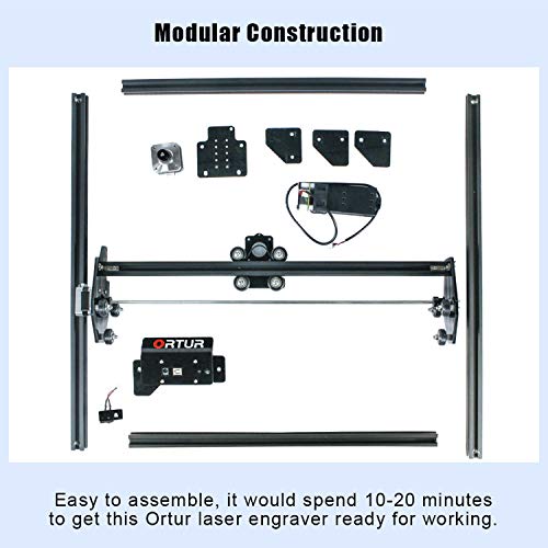 ORTUR Laser Master 2 S2 LU2-10A Laser Engraver Laser, 10000mW Engraving Cutting Machine, Class 4 Laser Cutter, DIY Laser Marking for Metal - WoodArtSupply